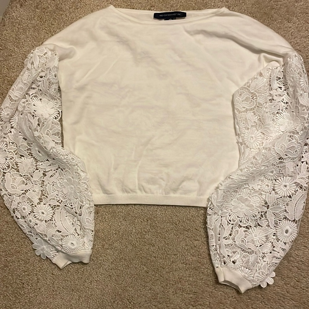 French Connection Crop Sweater Top